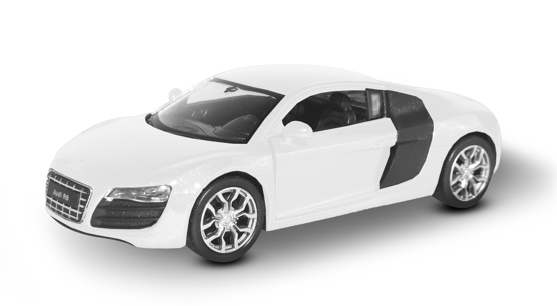 Автомобиль Welly Audi 43633Wбелый - фото 1