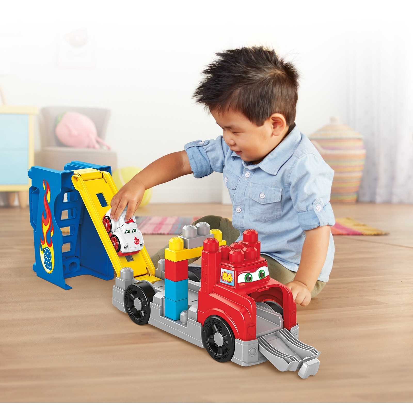 Конструктор Mega Bloks Большая машинка для гонок 12 дет. - фото 22