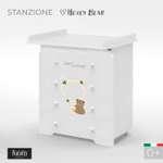 Комод пеленальный Nuovita Stanzione Honey Bear (белый)