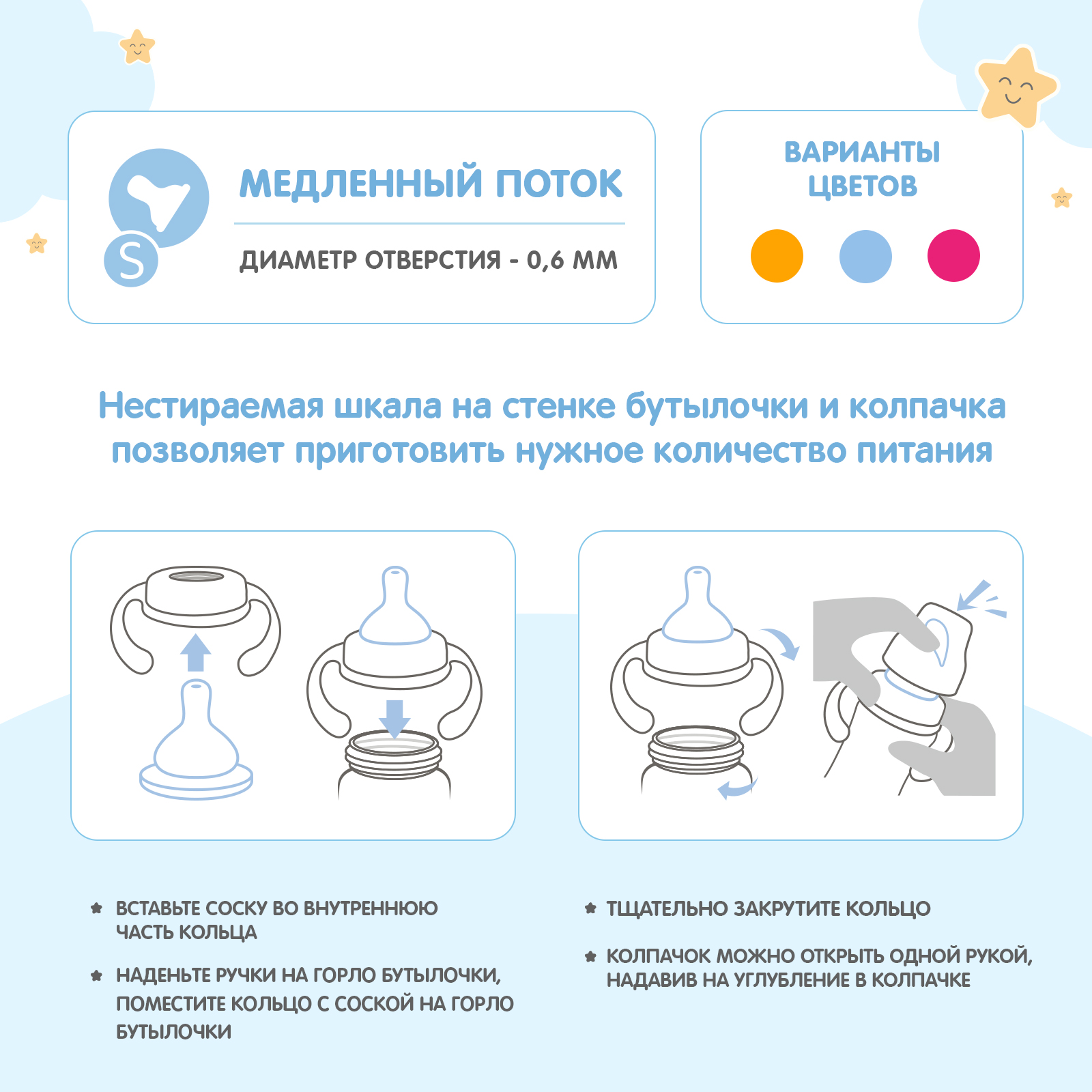 Бутылочка Мамина радость Classic+ 150 мл - фото 5