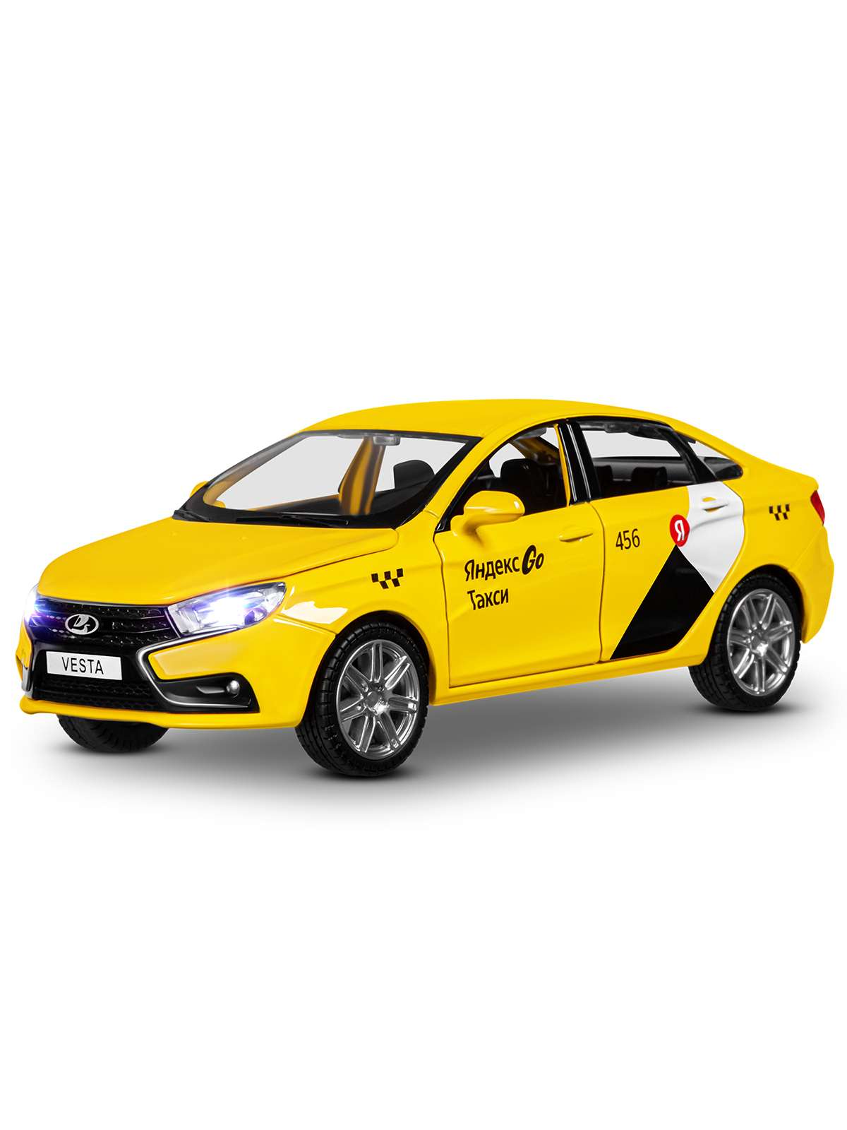 Автомобиль Яндекс GO LADA Vesta Такси озвучено Алисой 1:24 JB1251345/Яндекс GO - фото 14