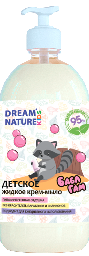 Мыло жидкое Dream Nature Бабл-гам 1 шт. 1000 мл - фото 1
