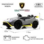 Электромобиль RIVERTOYS Lamborghini E888EE-GRAY С пультом ДУ