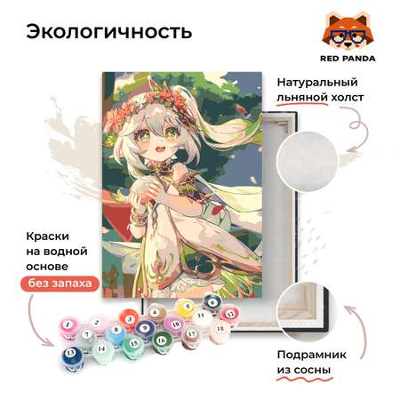Картина по номерам Red Panda