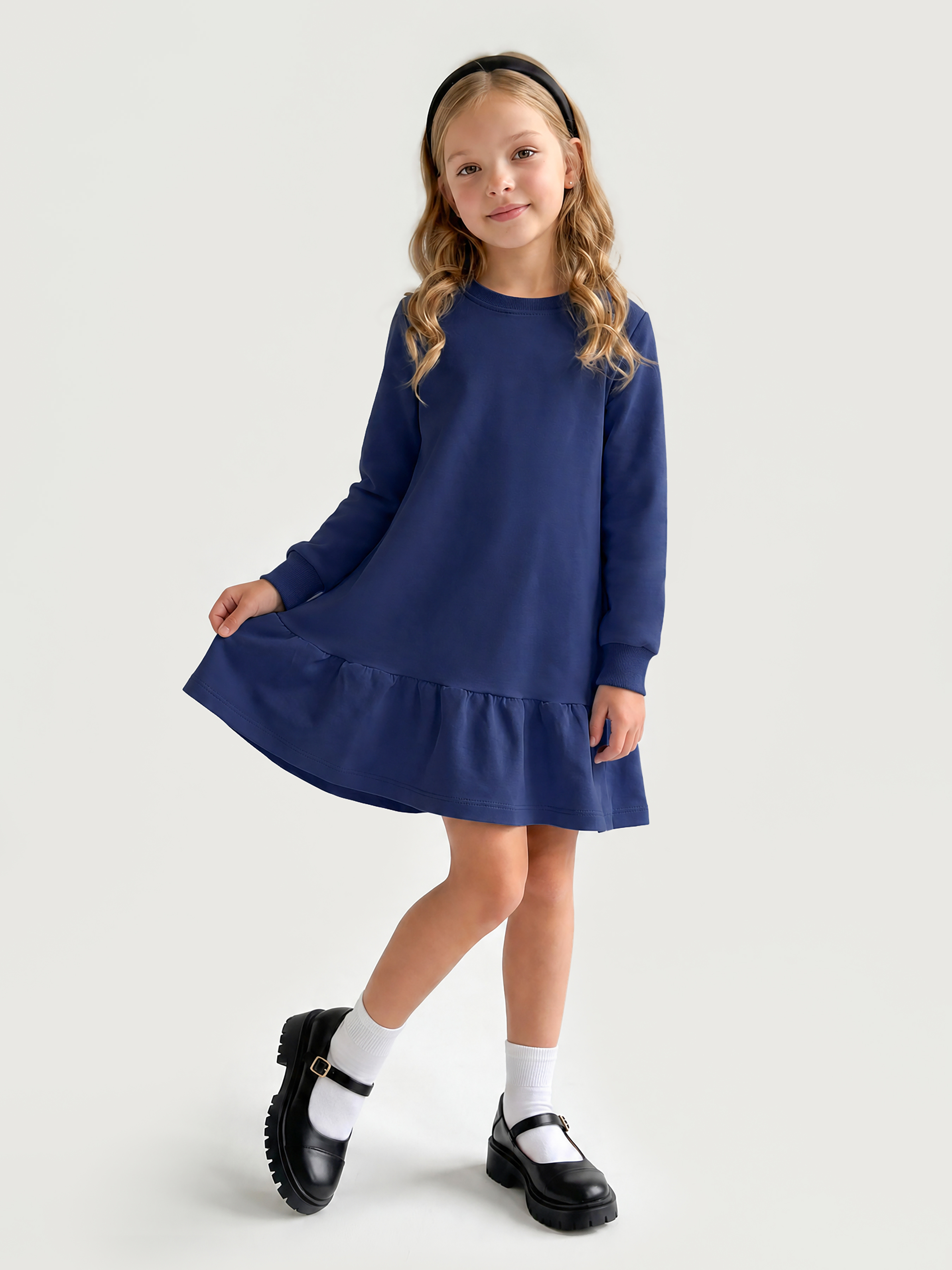 Платье Mini Me D5/синий - фото 1