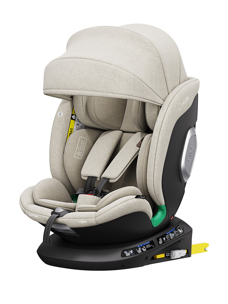 Автокресло KLEE Spark 360 i-Size Isofix 0+/1/2/3 (0-36 кг) бежевый - фото 6