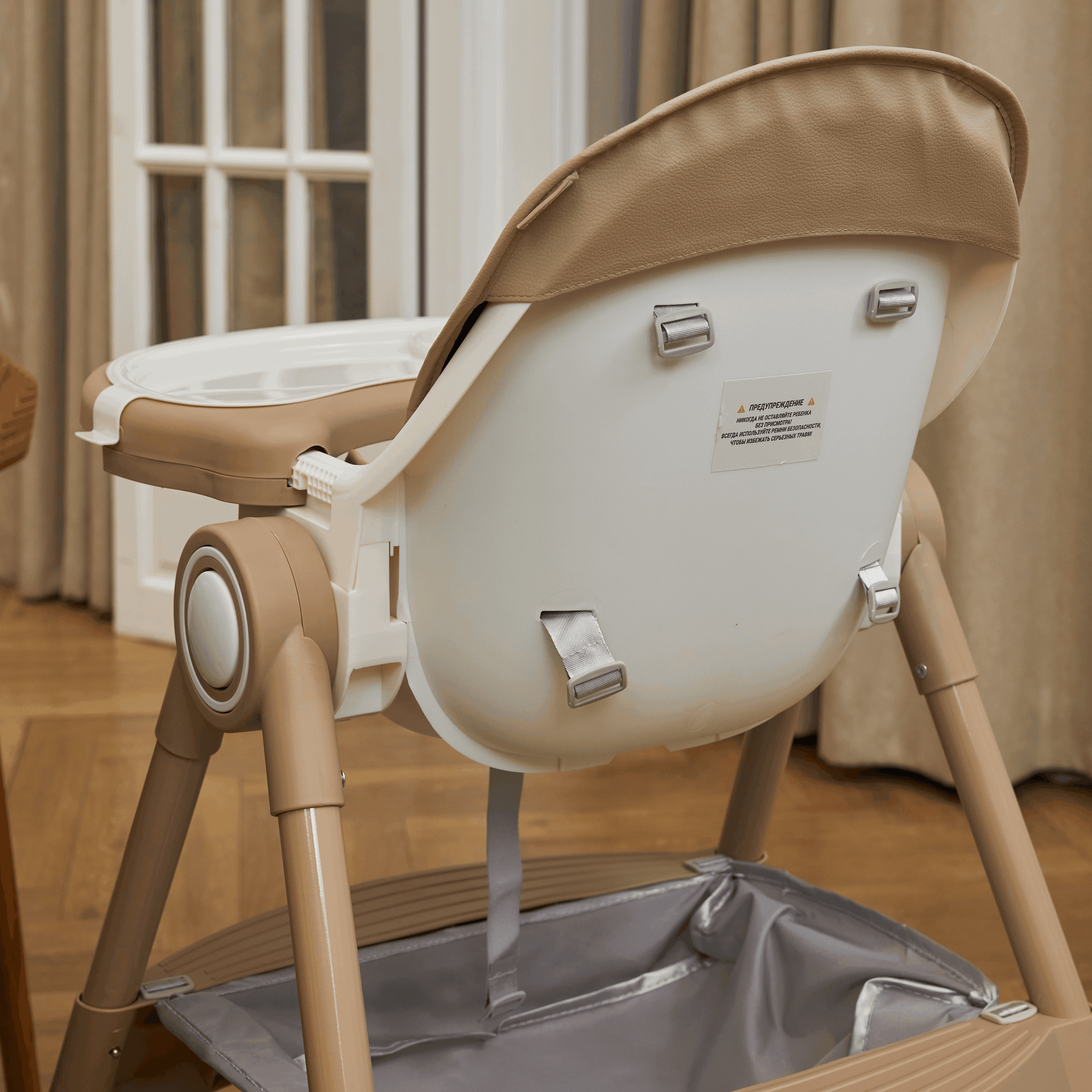 Стульчик для кормления UNIX Kids Classic бежевый - фото 19