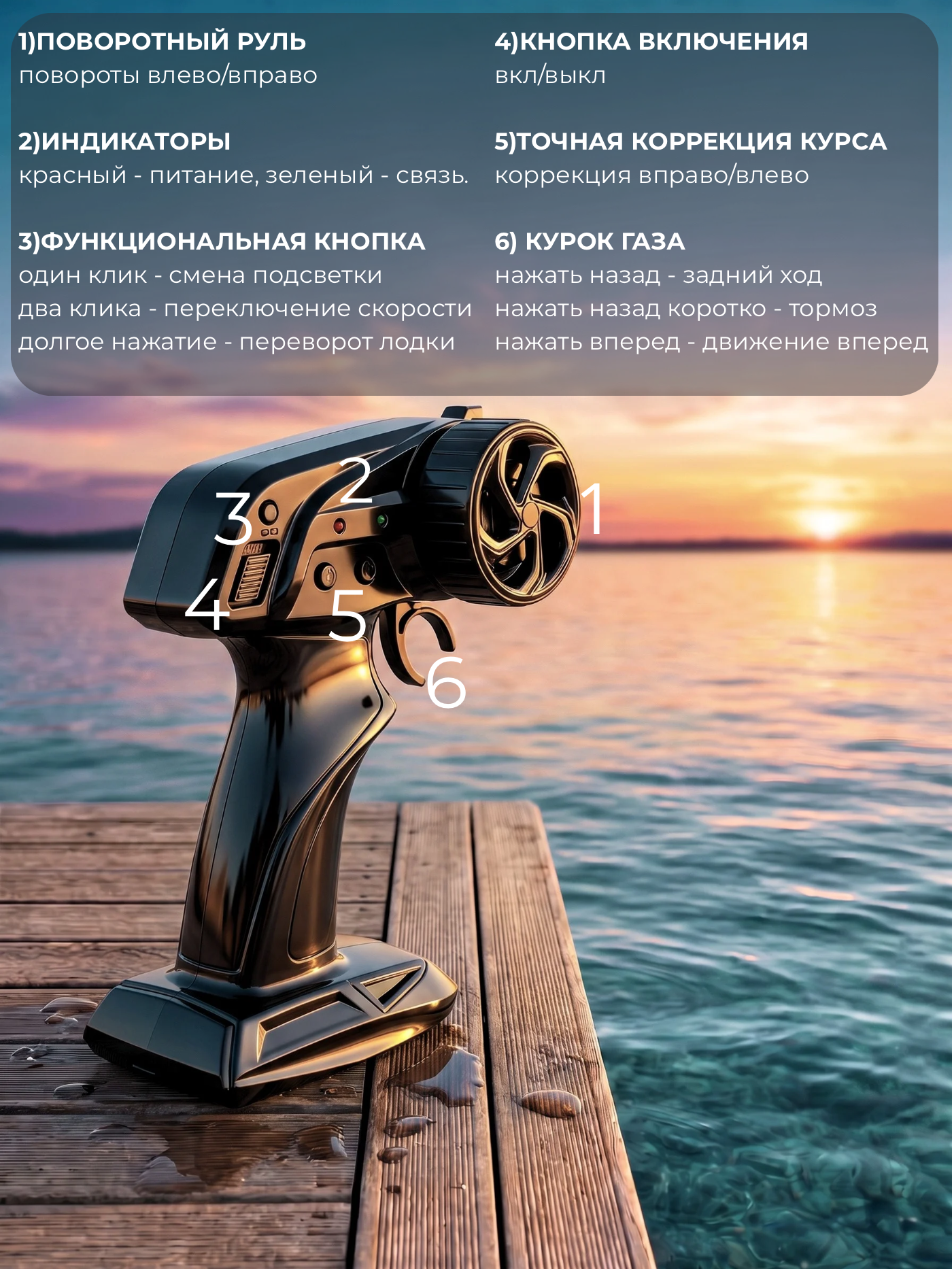 Катер РУ BYKO 1:24 - фото 7