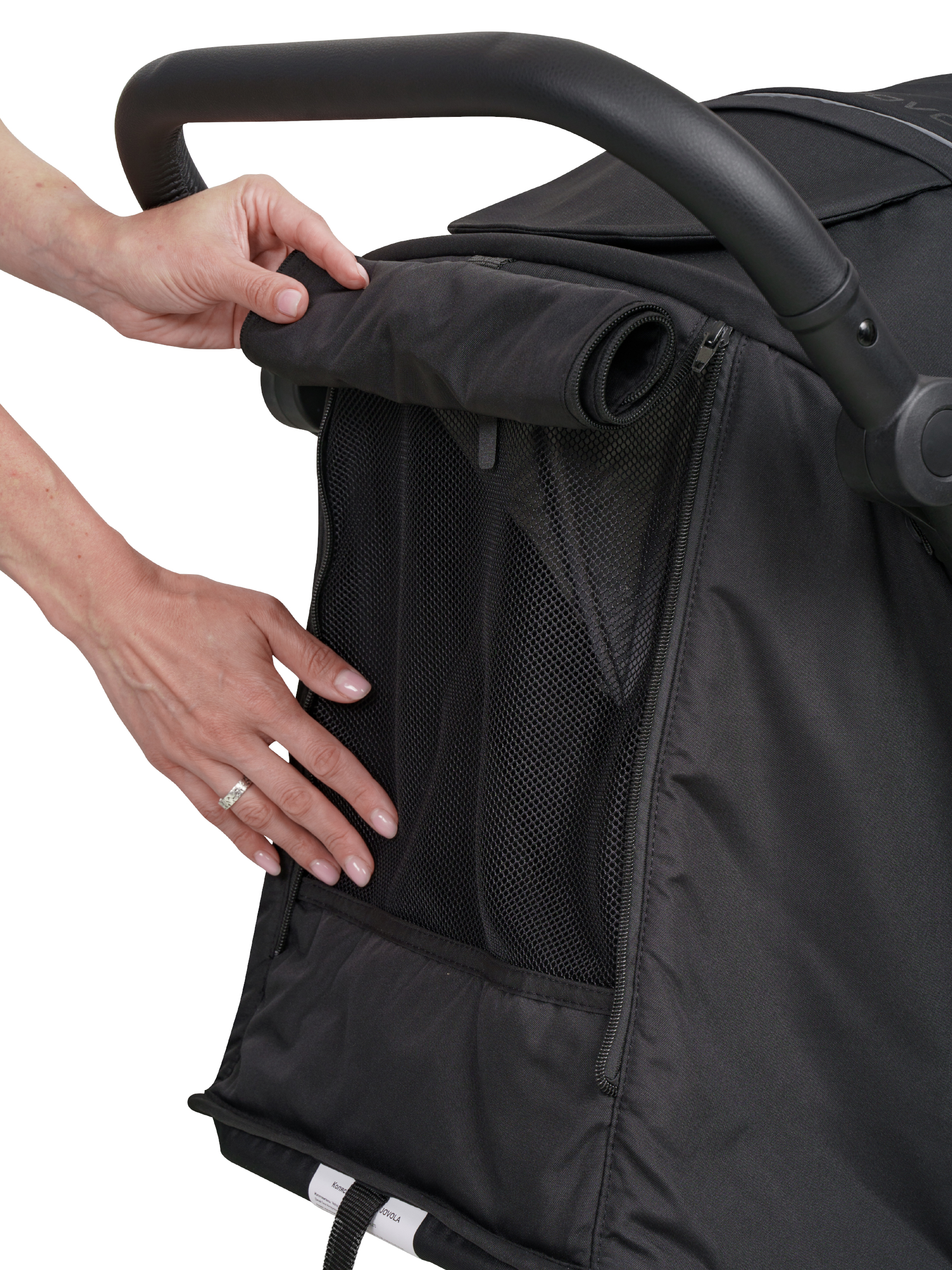 Коляска прогулочная JOVOLA Selena SL, всесезонная черный - фото 41