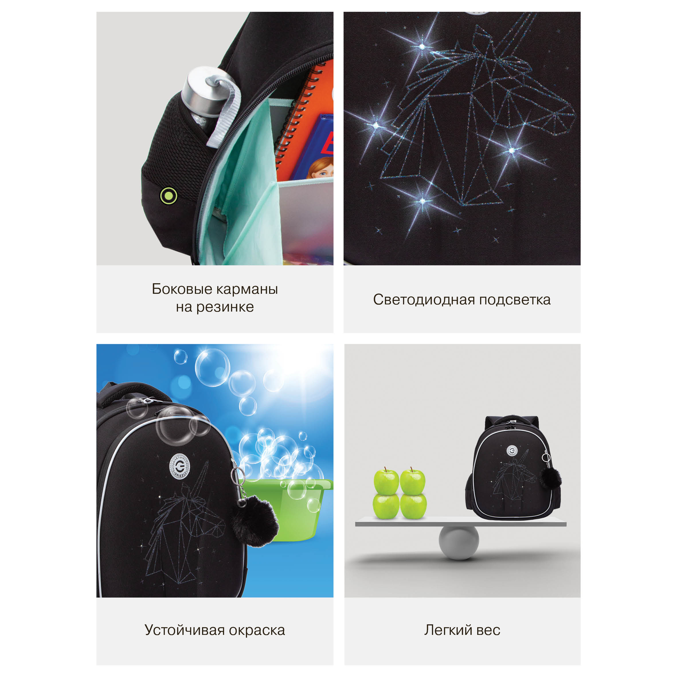 Ранец Grizzly для девочки - фото 15