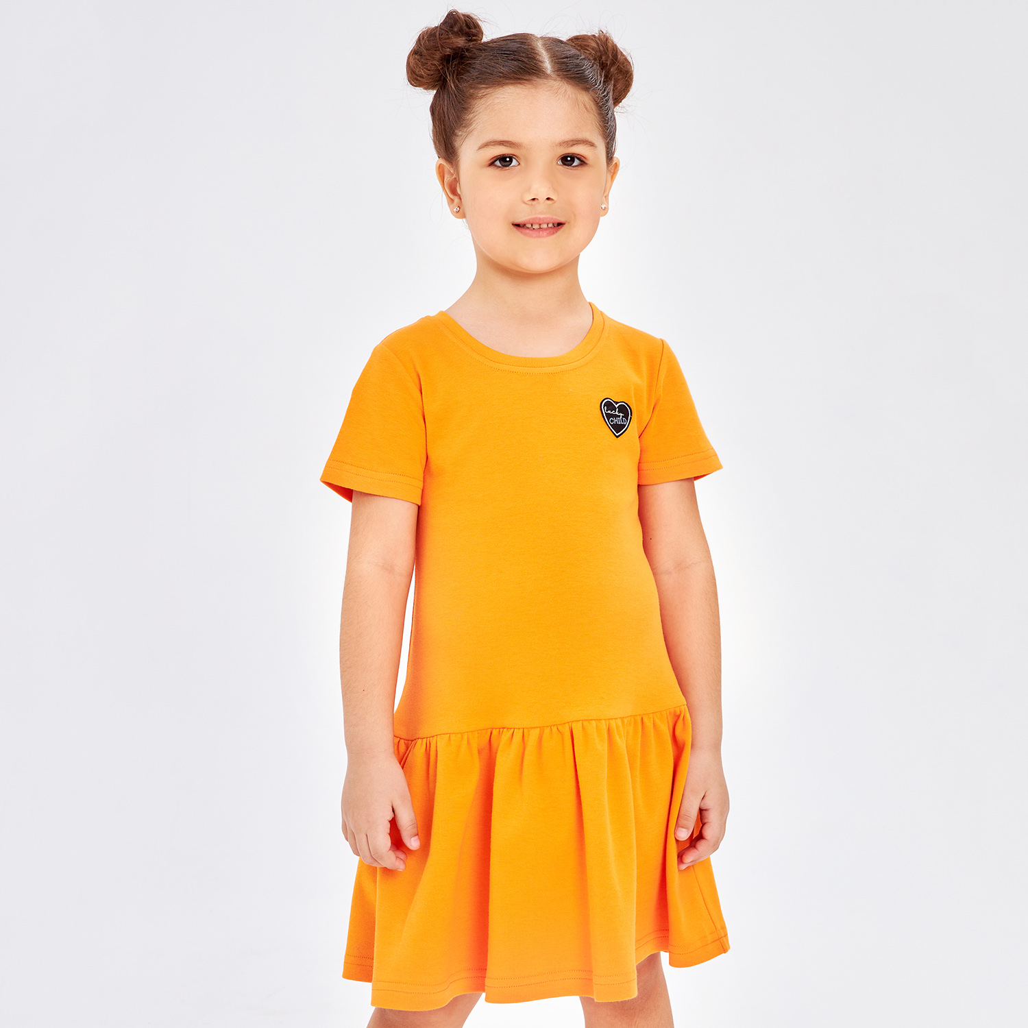 Платье Lucky Child 143-63/оранжевый/2-12 - фото 1