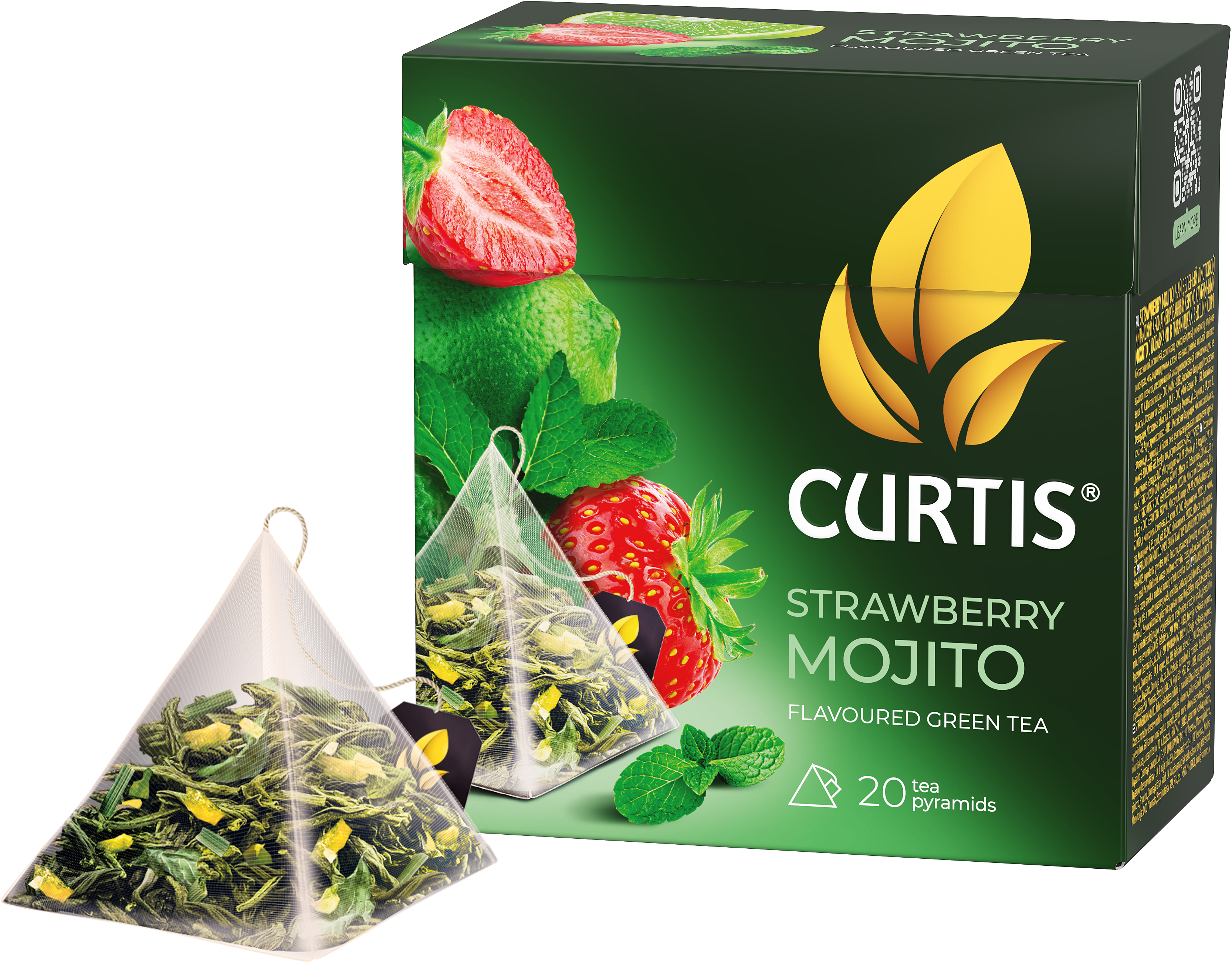 Чай в пирамидках Curtis Strawberry Mojito - фото 10