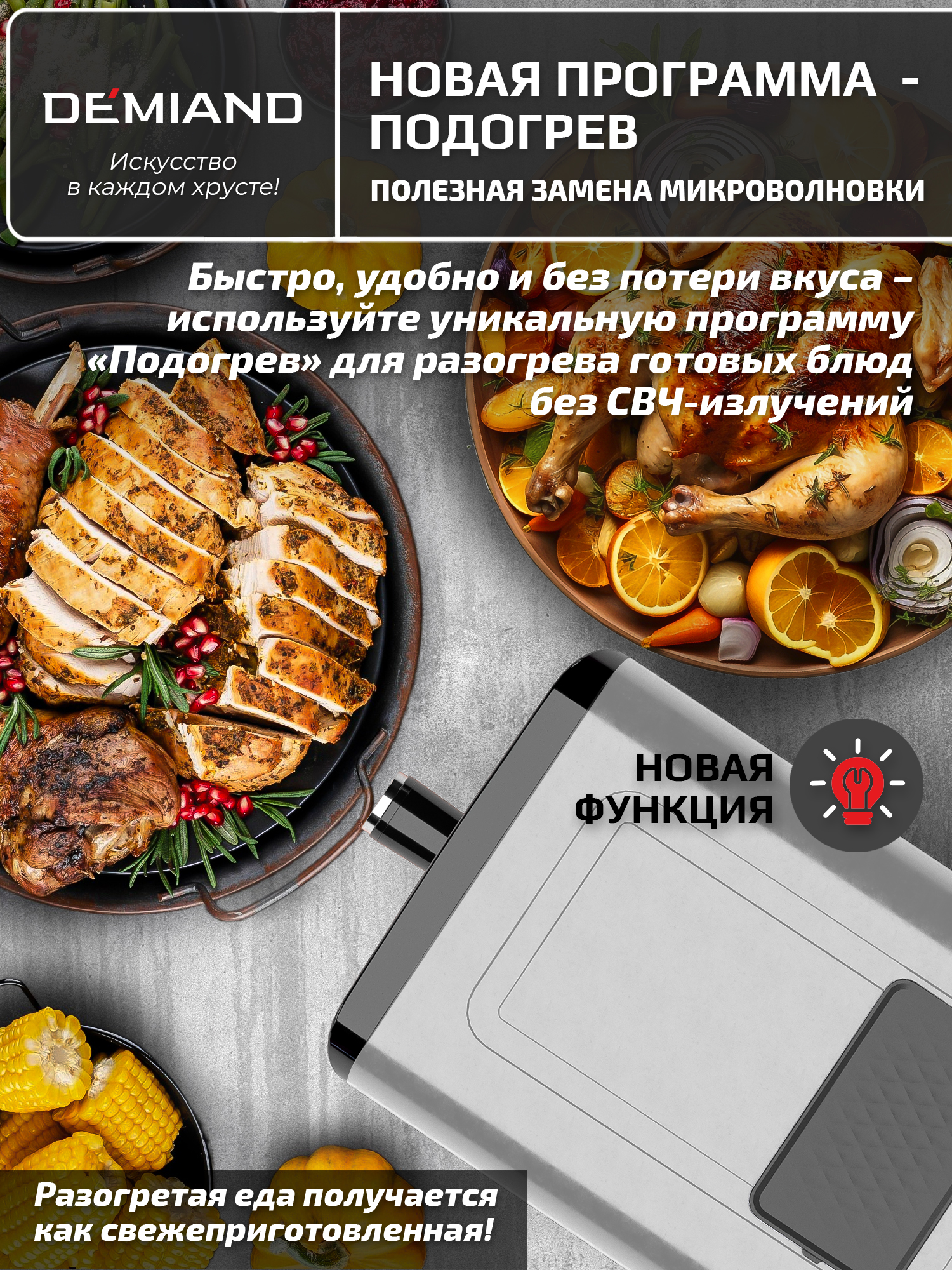 Аэрогриль DEMIAND Sanders Max c Wi-Fi 9 л - фото 17