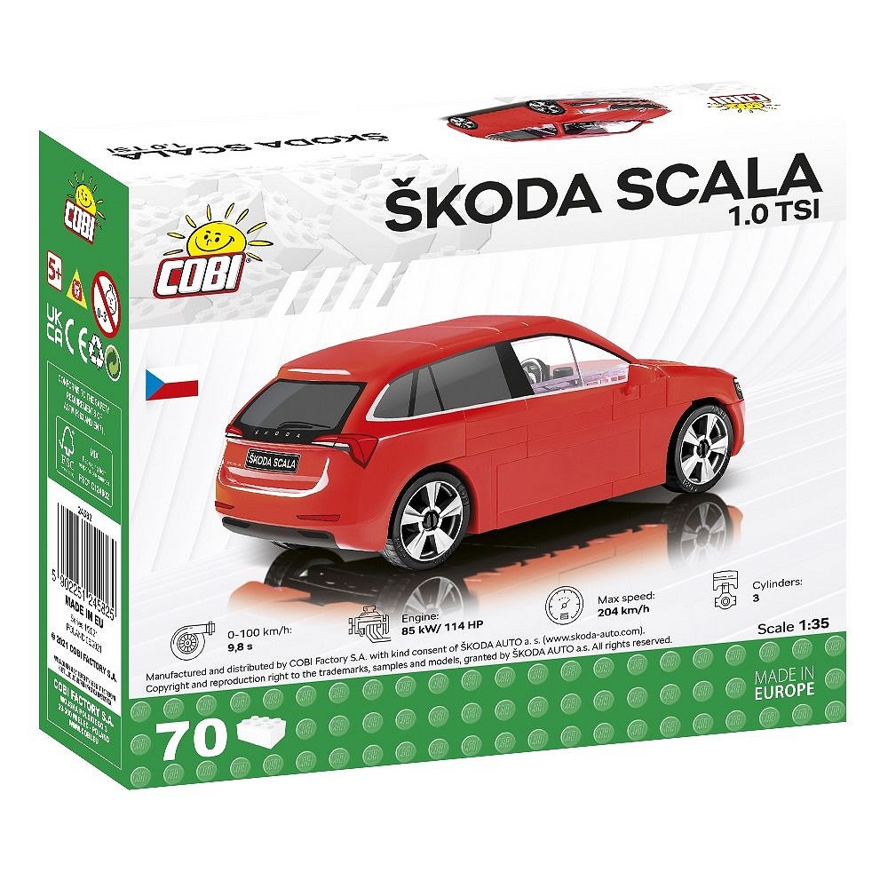 Конструктор COBI Автомобиль Škoda Scala блочный - фото 2