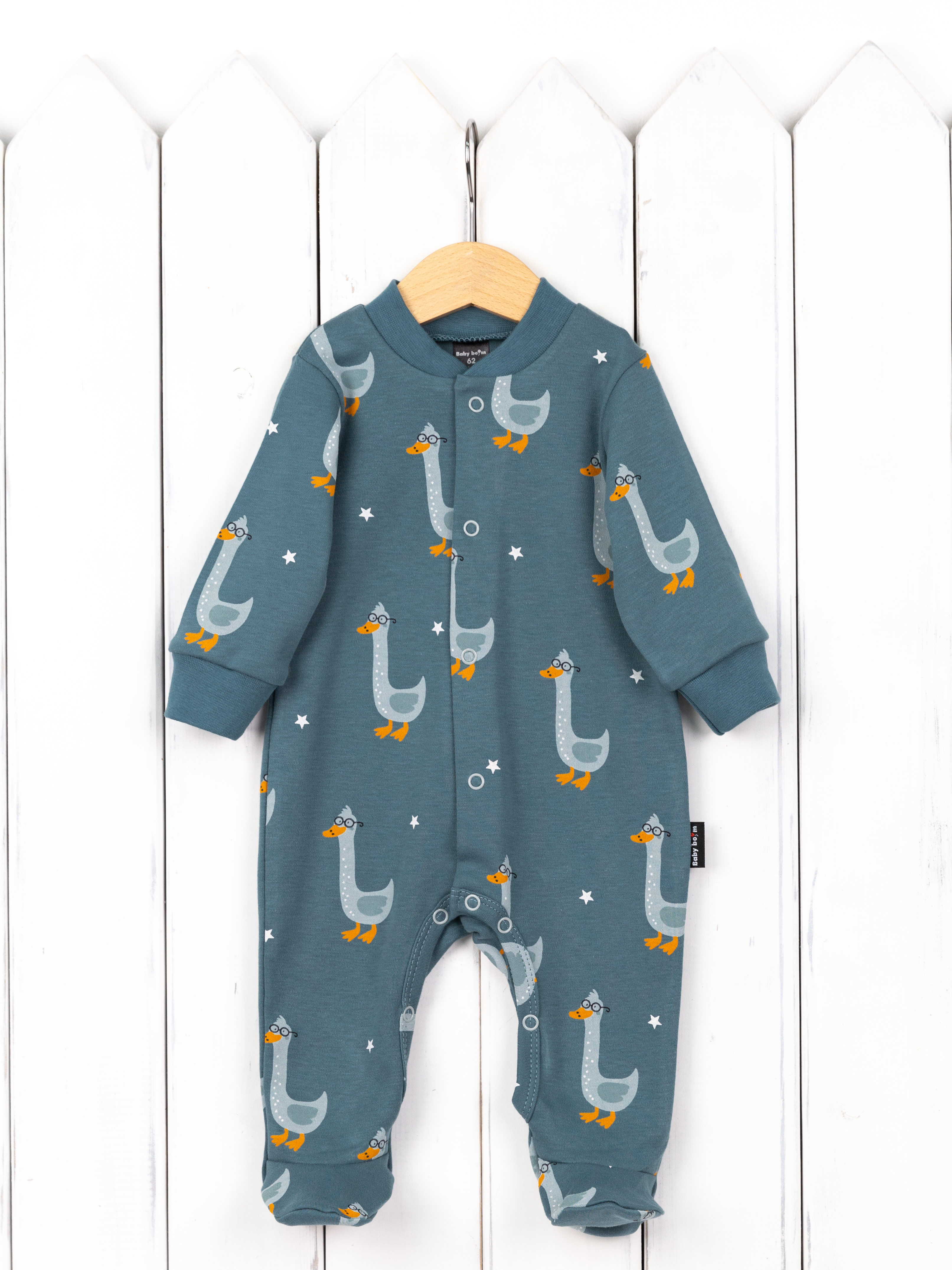 Комбинезон Baby boom К390/1-И(М) Комбинезон (гуси) - фото 1