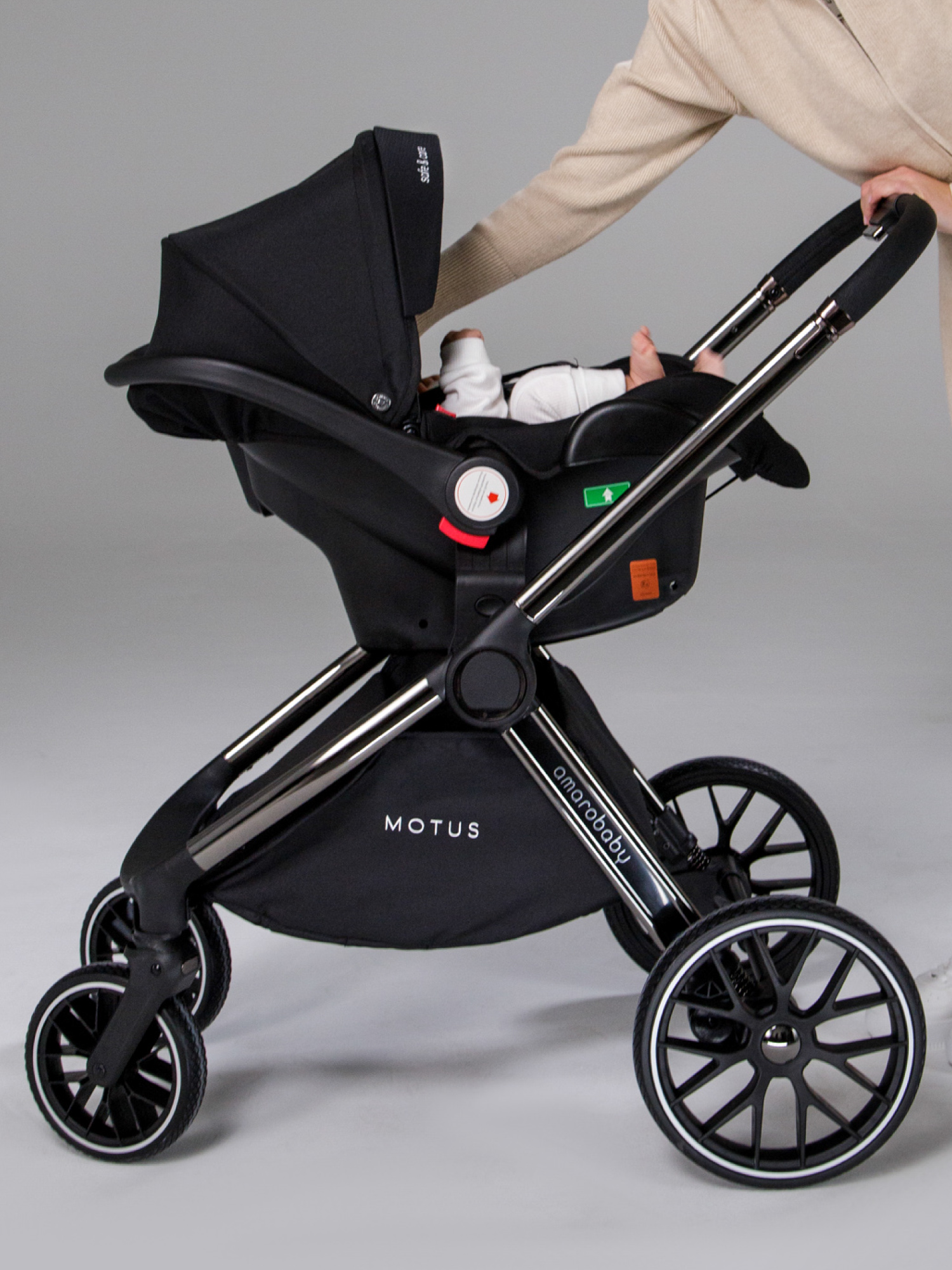 Автокресло Amarobaby Motus 0 (0 -13 кг) черный - фото 14