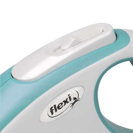 Рулетка для собак Flexi New Line Comfort S лента 5м до 15кг Серый-Голубой