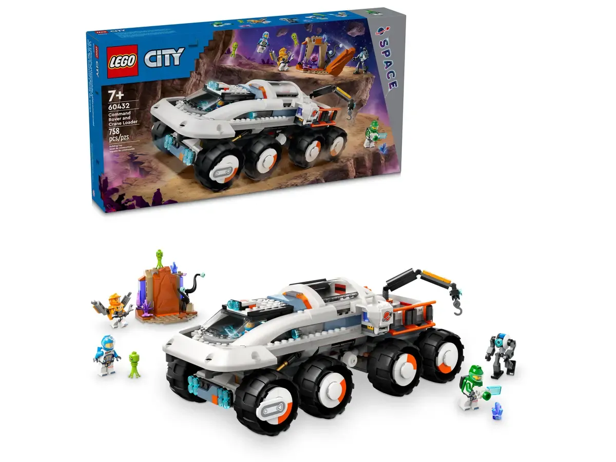 Изображение товара Конструктор LEGO City 60432 Космический командный вездеход и кран-погрузчик