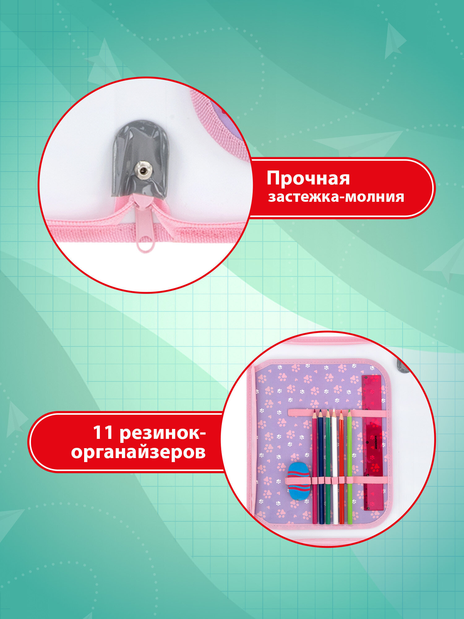 Папка для тетрадей Пифагор наблюдательный кот А4 - фото 4