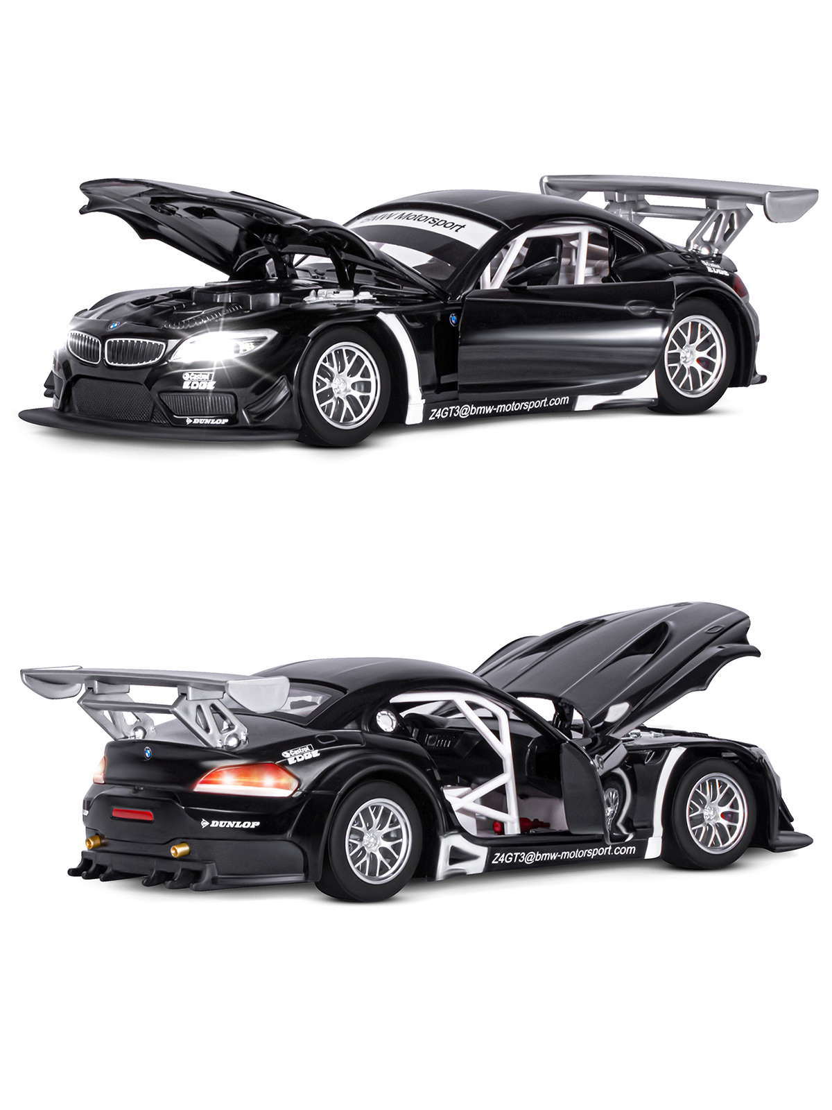 Автомобиль АВТОпанорама BMW Z4 GT3 1:24 JB1200122 - фото 7