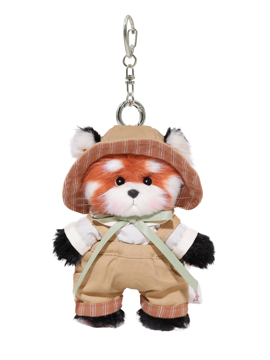 Мягкая игрушка TeddyTales Красная панда в костюме брелок - фото 9