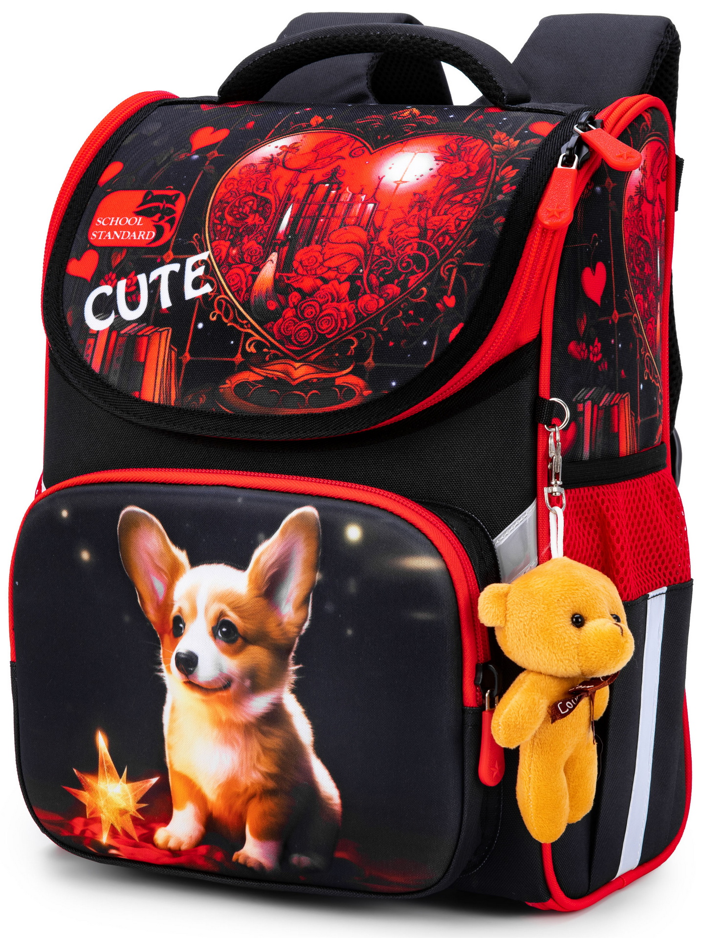 Ранец School Standard анатомическая спинка + брелок - фото 16