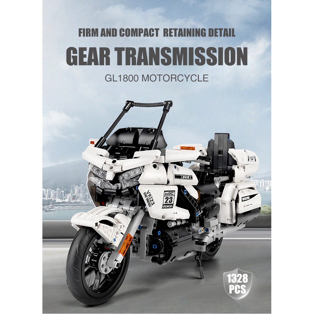 Конструктор Mould King Мотоцикл Honda Gold Wing блочный - фото 10