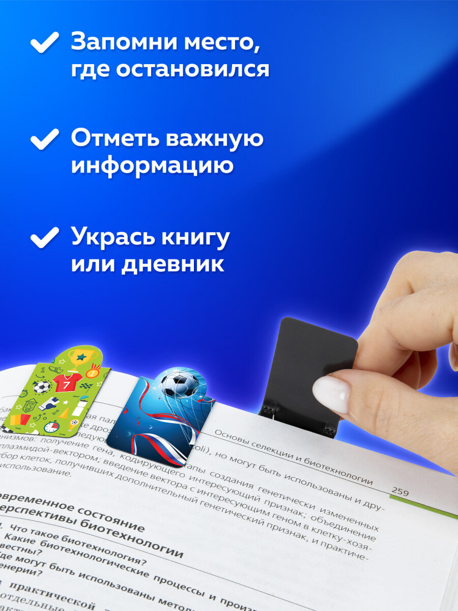 Магнитная закладка Brauberg 6 шт. - фото 3