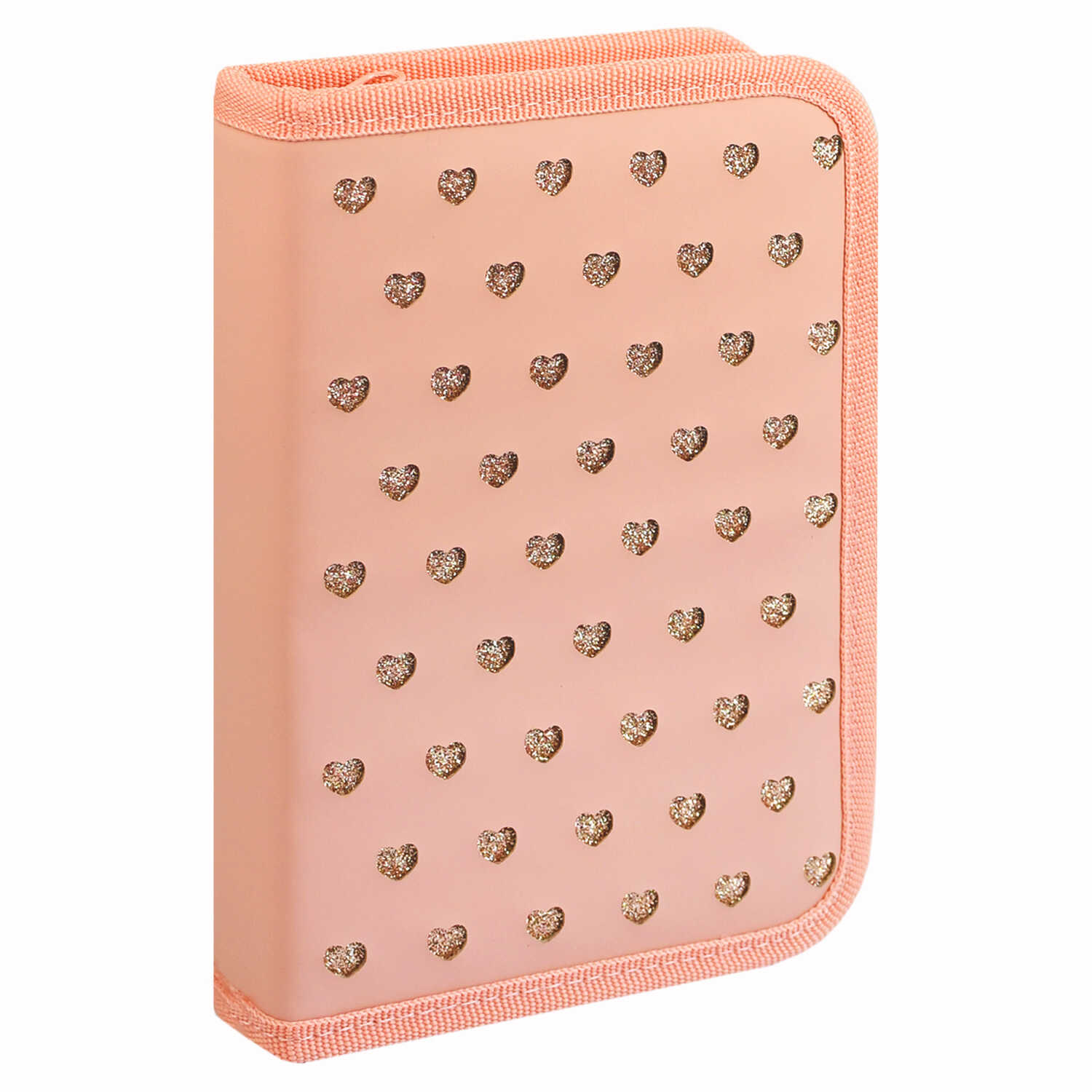 Пенал книжка Феникс + Сердечки на розовом - фото 1