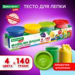 Тесто-пластилин Brauberg 4 цв.