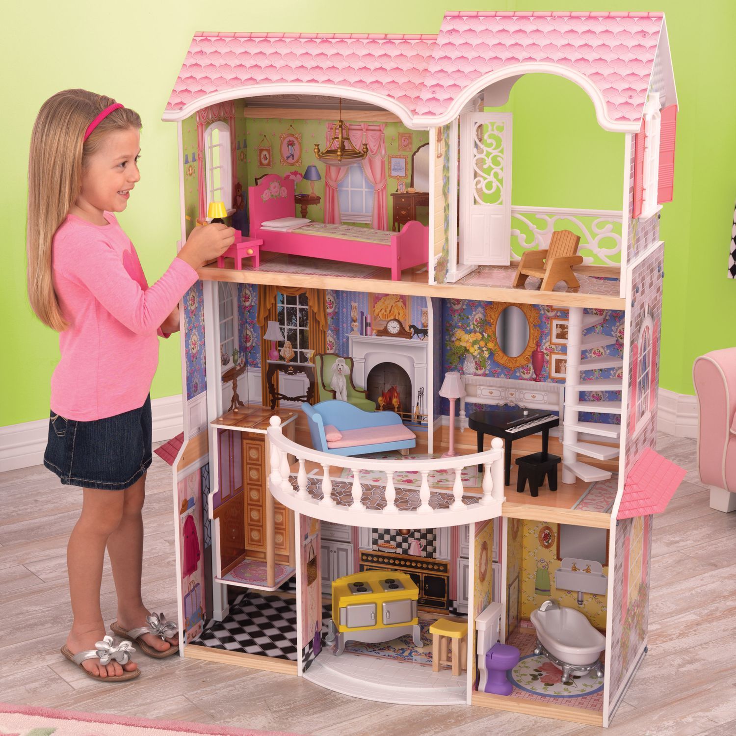 Домик для кукол KidKraft с мебелью 65907_KE - фото 8