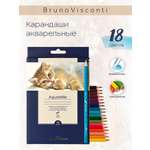 Карандаши цветные Bruno Visconti 18 шт.