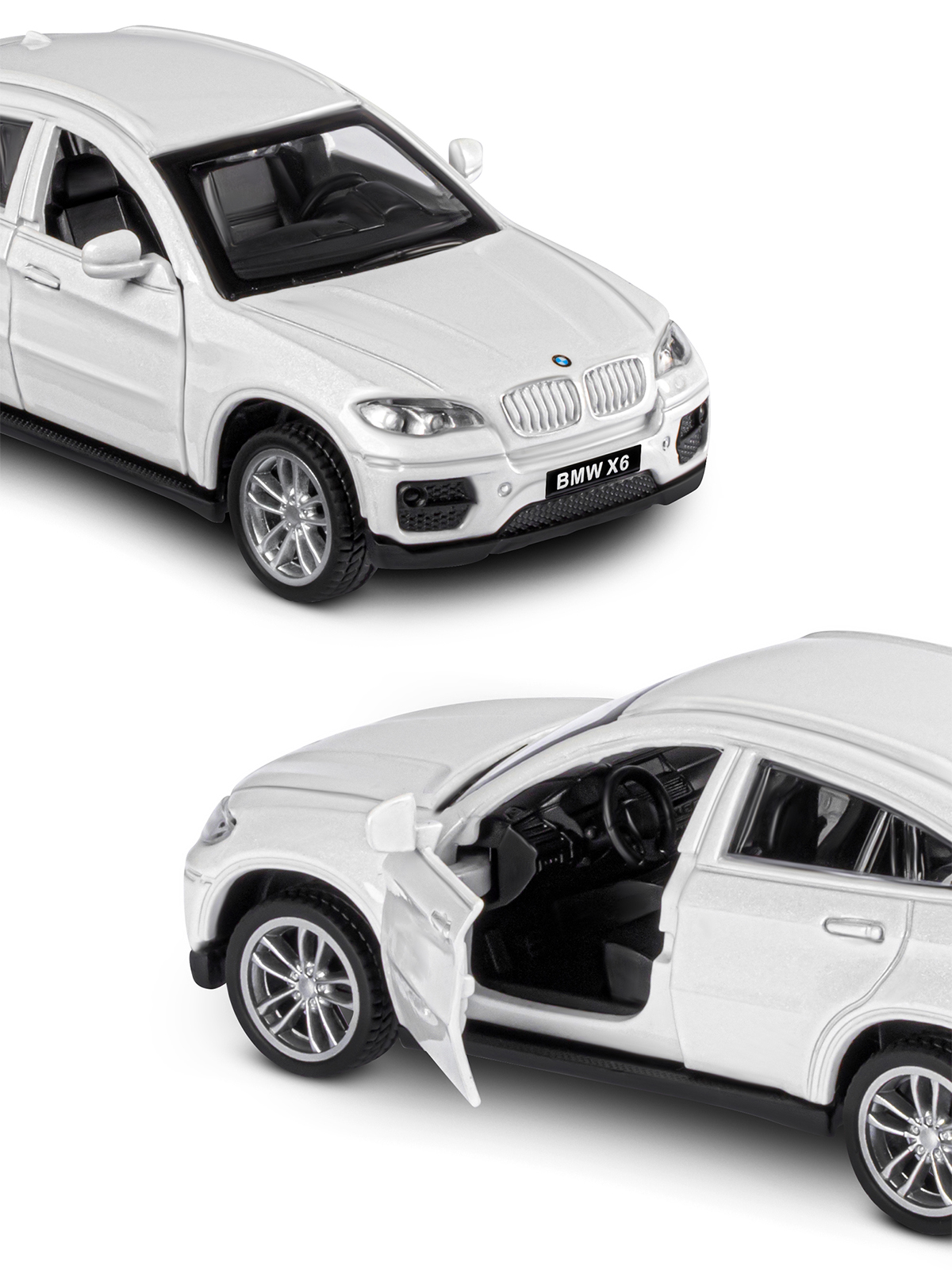 Внедорожник АВТОпанорама BMW X6 1:43 JB1200133 - фото 9