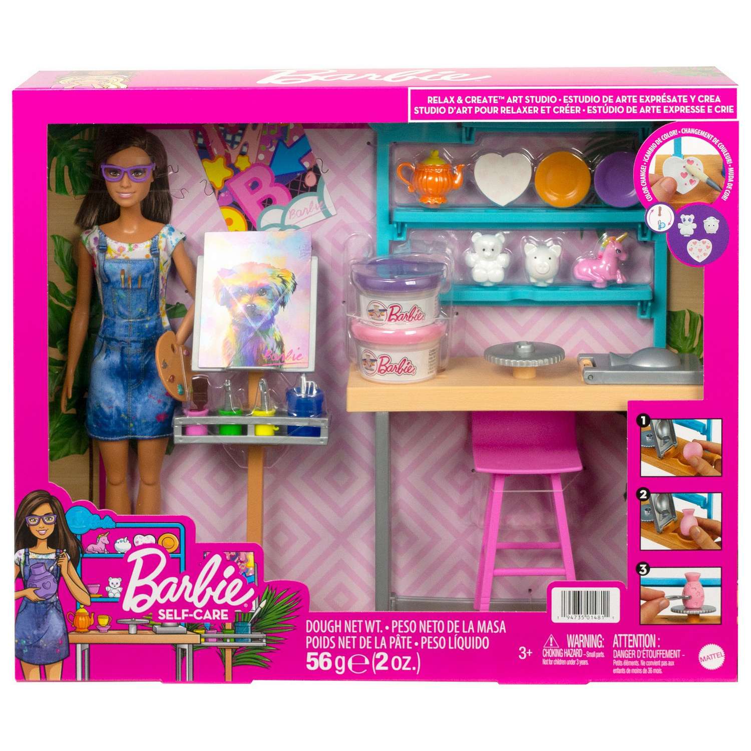 Кукла модельная Barbie Творческая студия HCM85 - фото 2