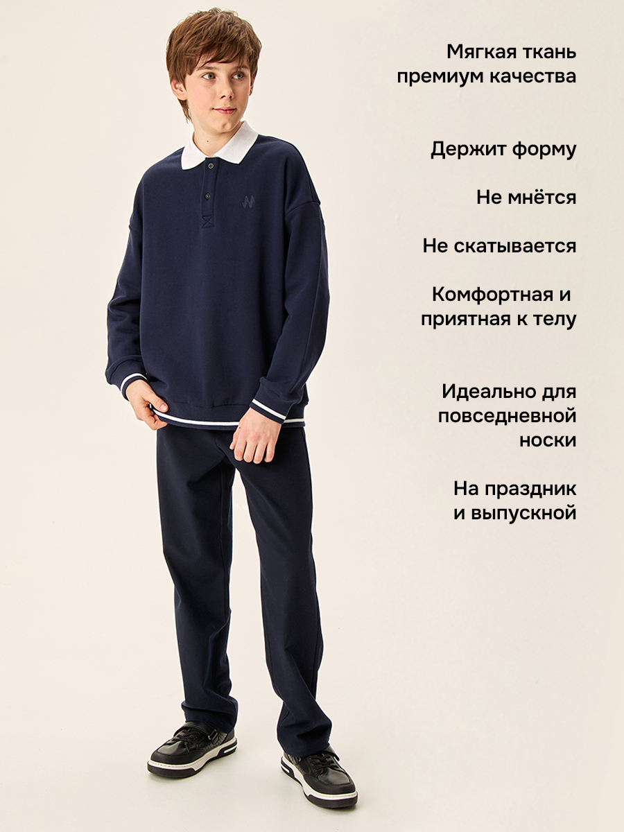 Свитшот NIKASTYLE 4ш70726 синий - фото 3