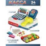 Игровой набор Veld Co тележки и корзинки, прилавок, касса, продукты