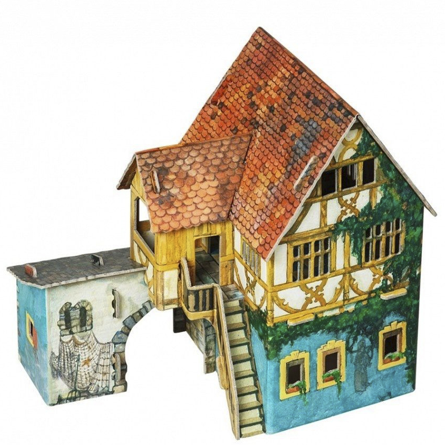 Игрушка из картона Умная бумага Дом с кораблем 284 284 - фото 3