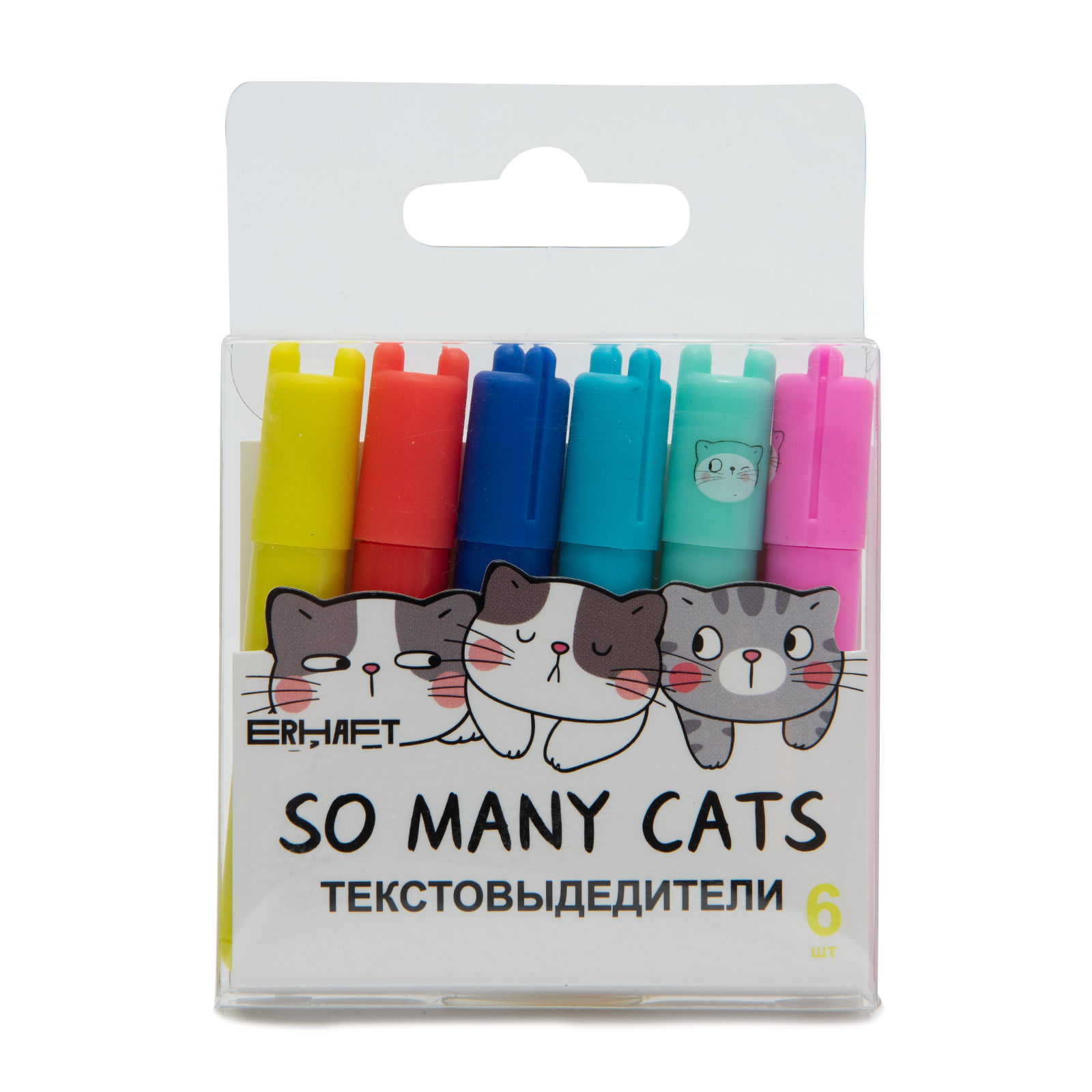 Текстовыделители Erhaft 6 шт. - фото 1