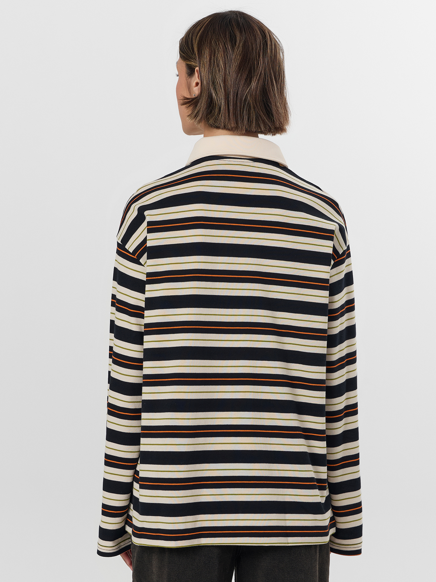 Поло Mark Formelle (Марк Формэль) 122877/молочно -оранжевая полоска - фото 2