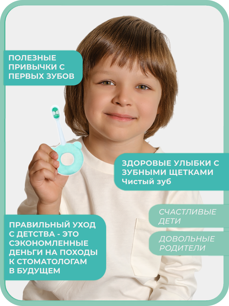 Зубная щетка классическая Чистый Зуб от 0 лет 1 шт. - фото 2