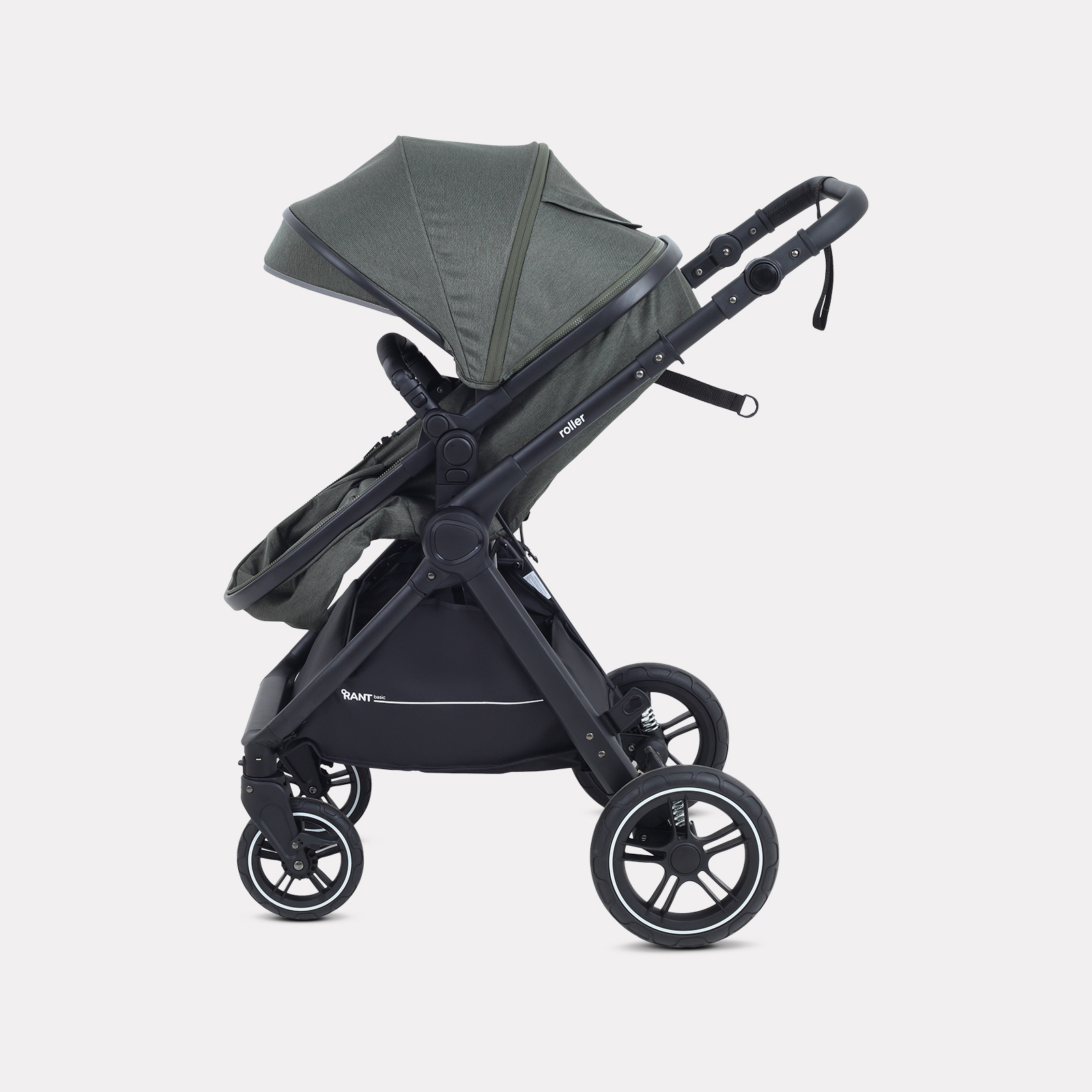 Коляска трансформер Rant Basic Roller 2в1, olive зеленый - фото 12
