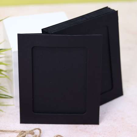 Крафтовые фоторамки iLikeGift Classic black 9.4х11.4см 10шт