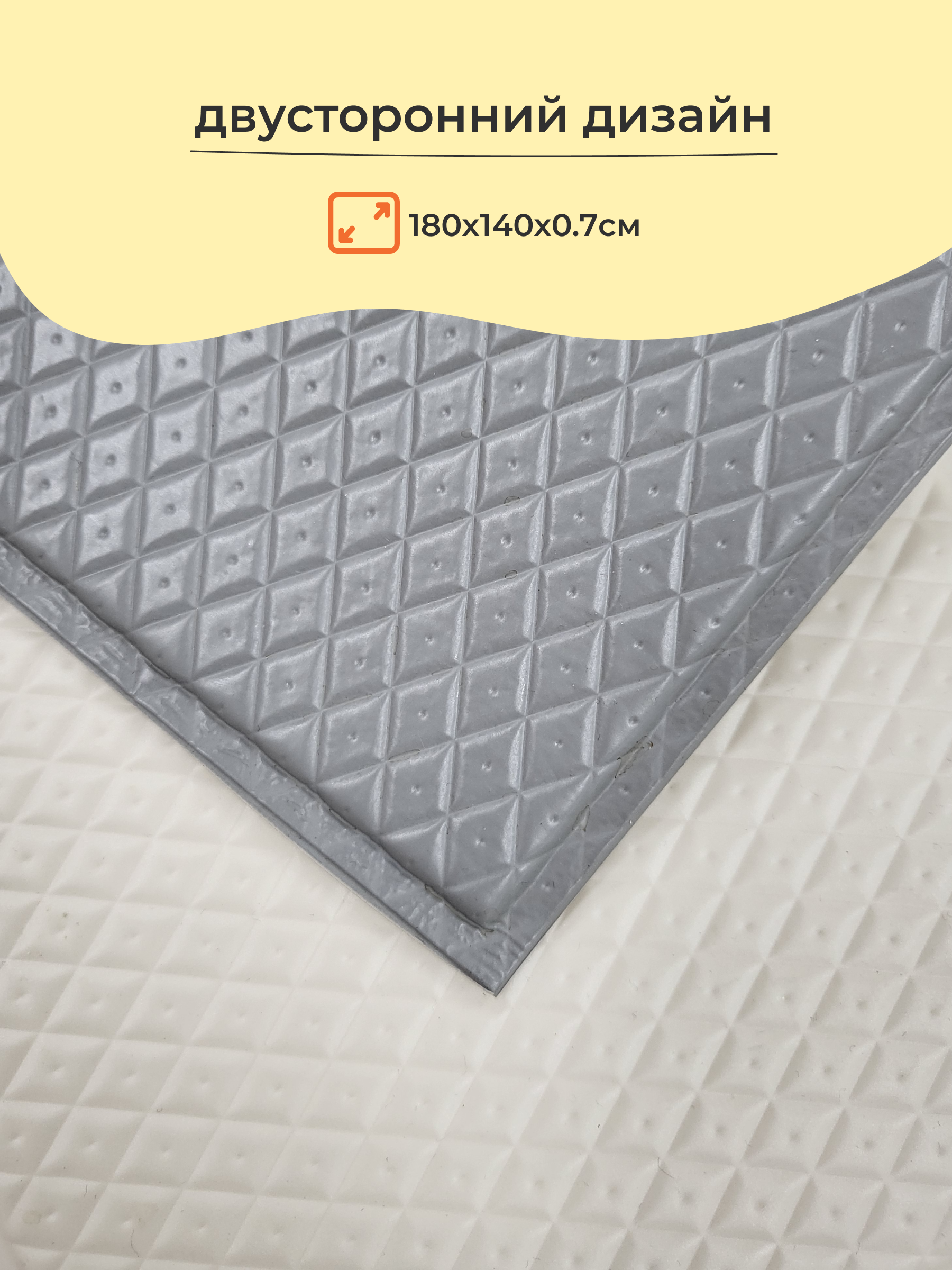 Моющийся ковер для собак в гостиную Dfang Кремовый шик 180х140х0.7см - фото 7