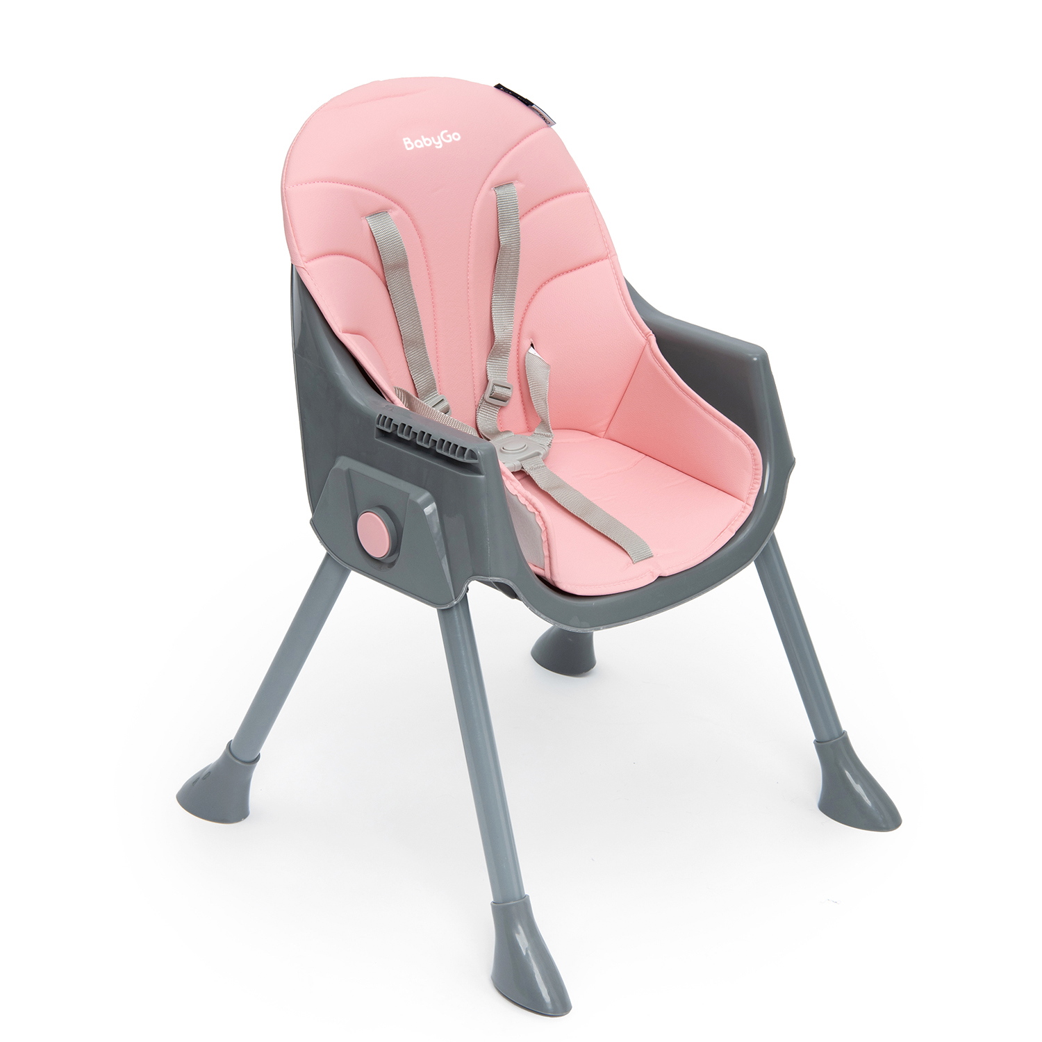 Стульчик для кормления BabyGo Bueno New розовый - фото 9