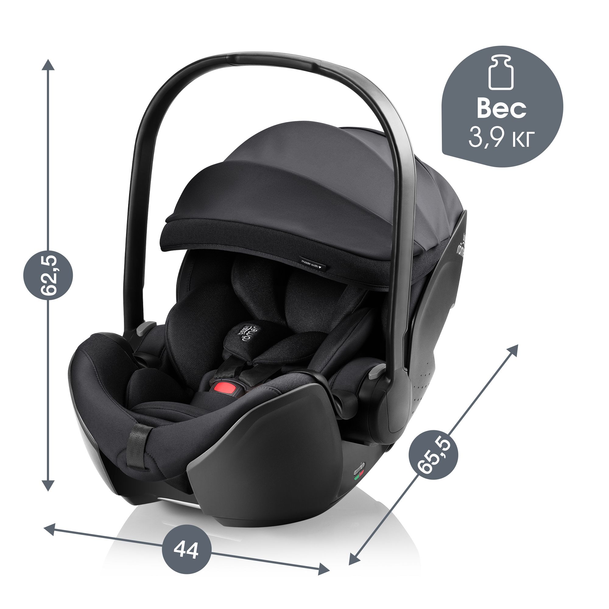 Автокресло Britax Roemer Baby-Safe Pro 0+/1 (0-18 кг) - фото 13