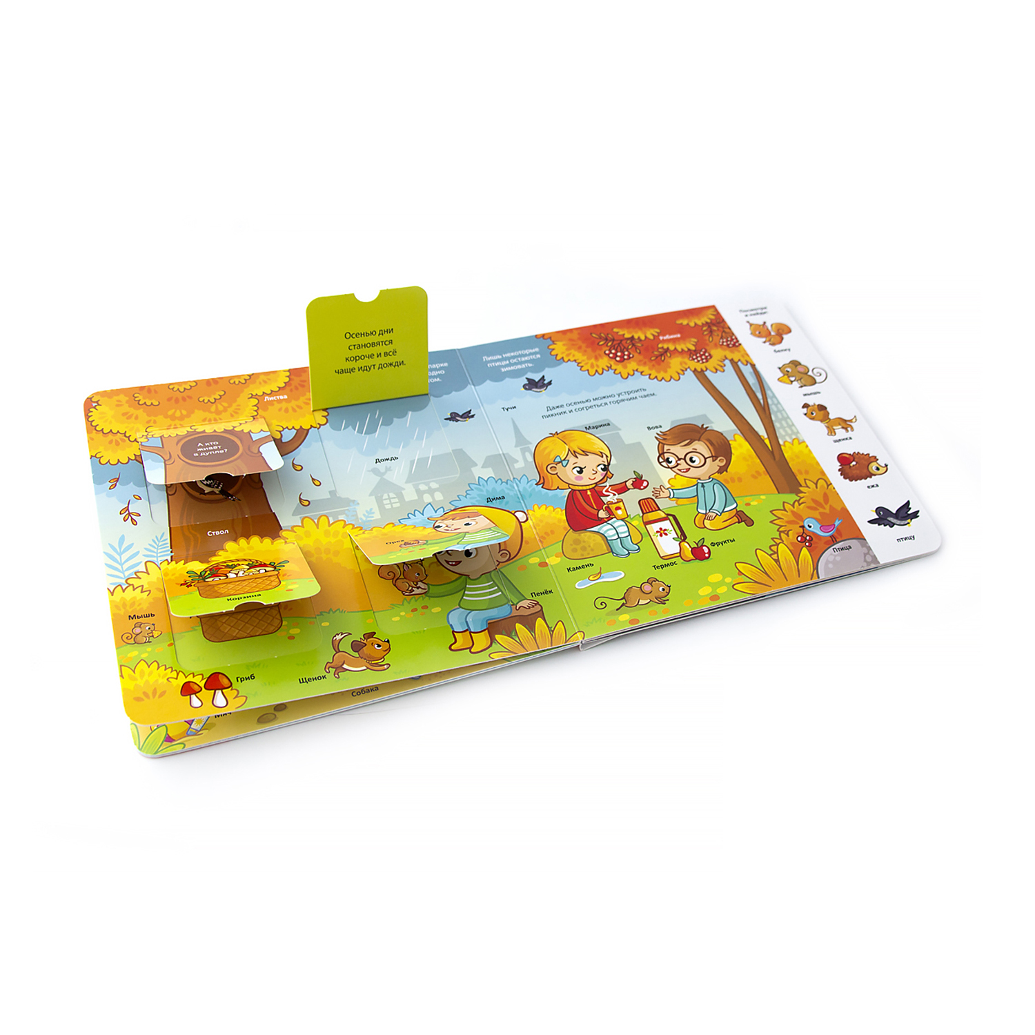 Книга с окошками Malamalama Мои первые слова Город для детей от 2 лет - фото 2