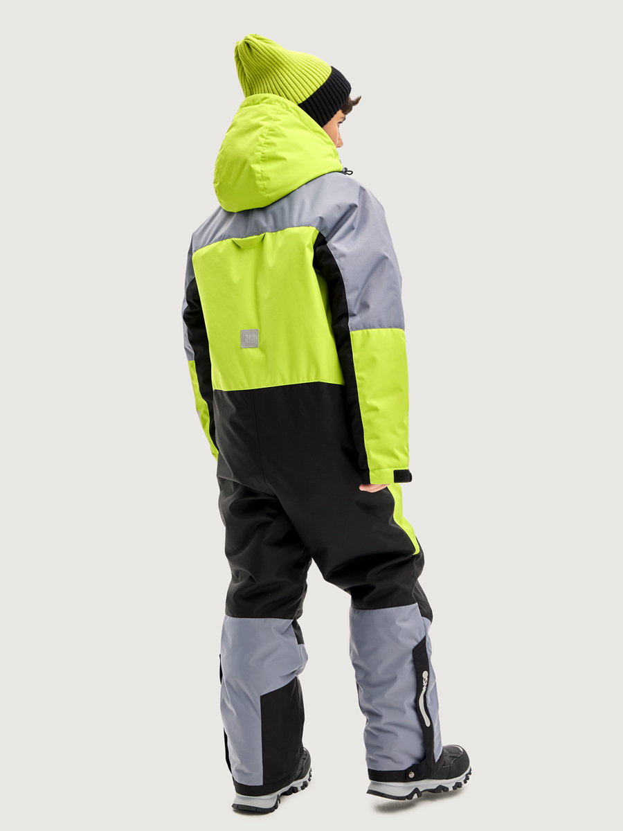 Комбинезон NIKASTYLE 8з4925 салат/сталь - фото 4