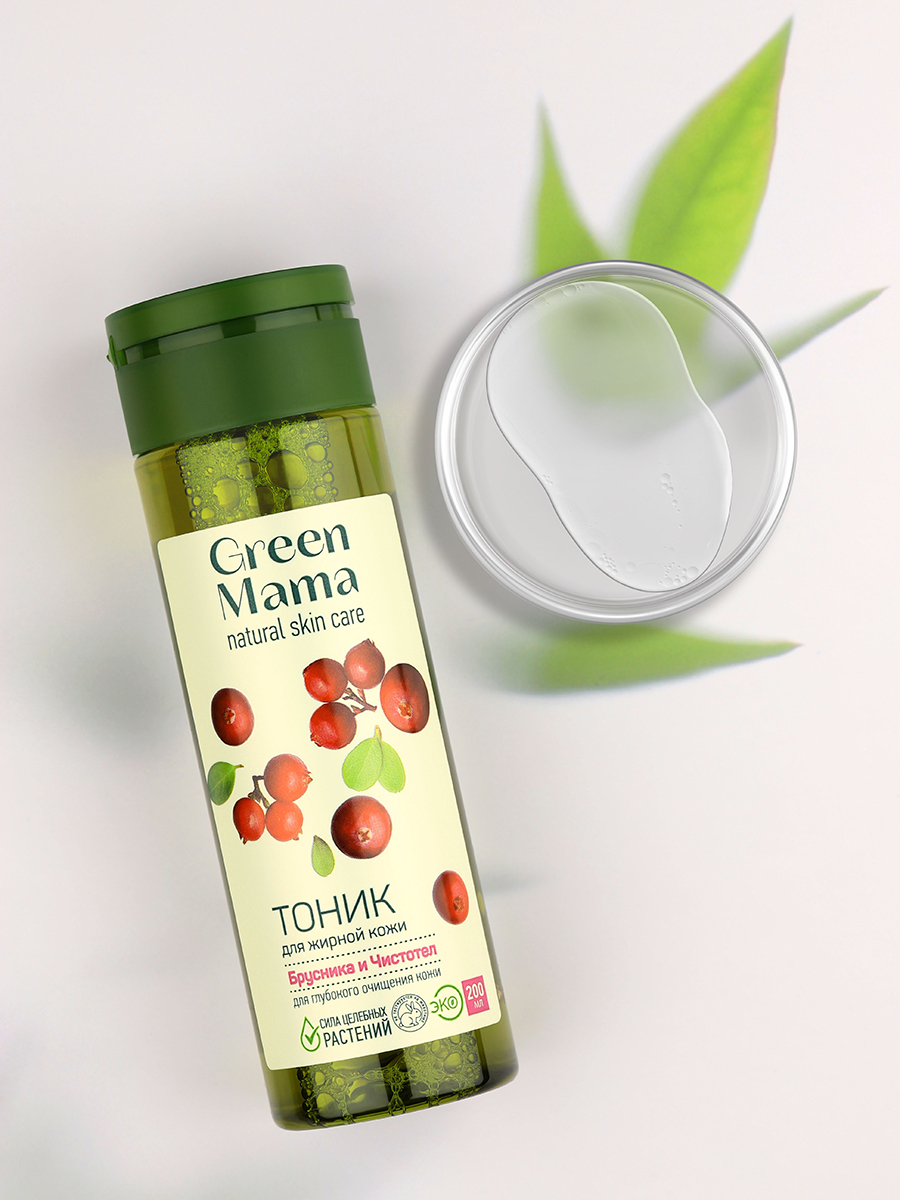 Тоник Green Mama для жирной кожи лица 200 мл 1 шт. - фото 10