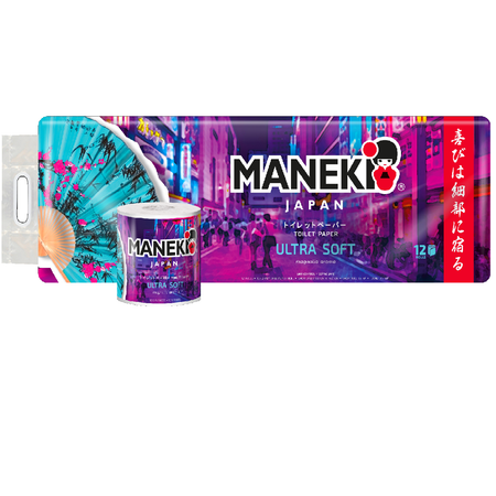 Туалетная бумага Maneki 12 шт.