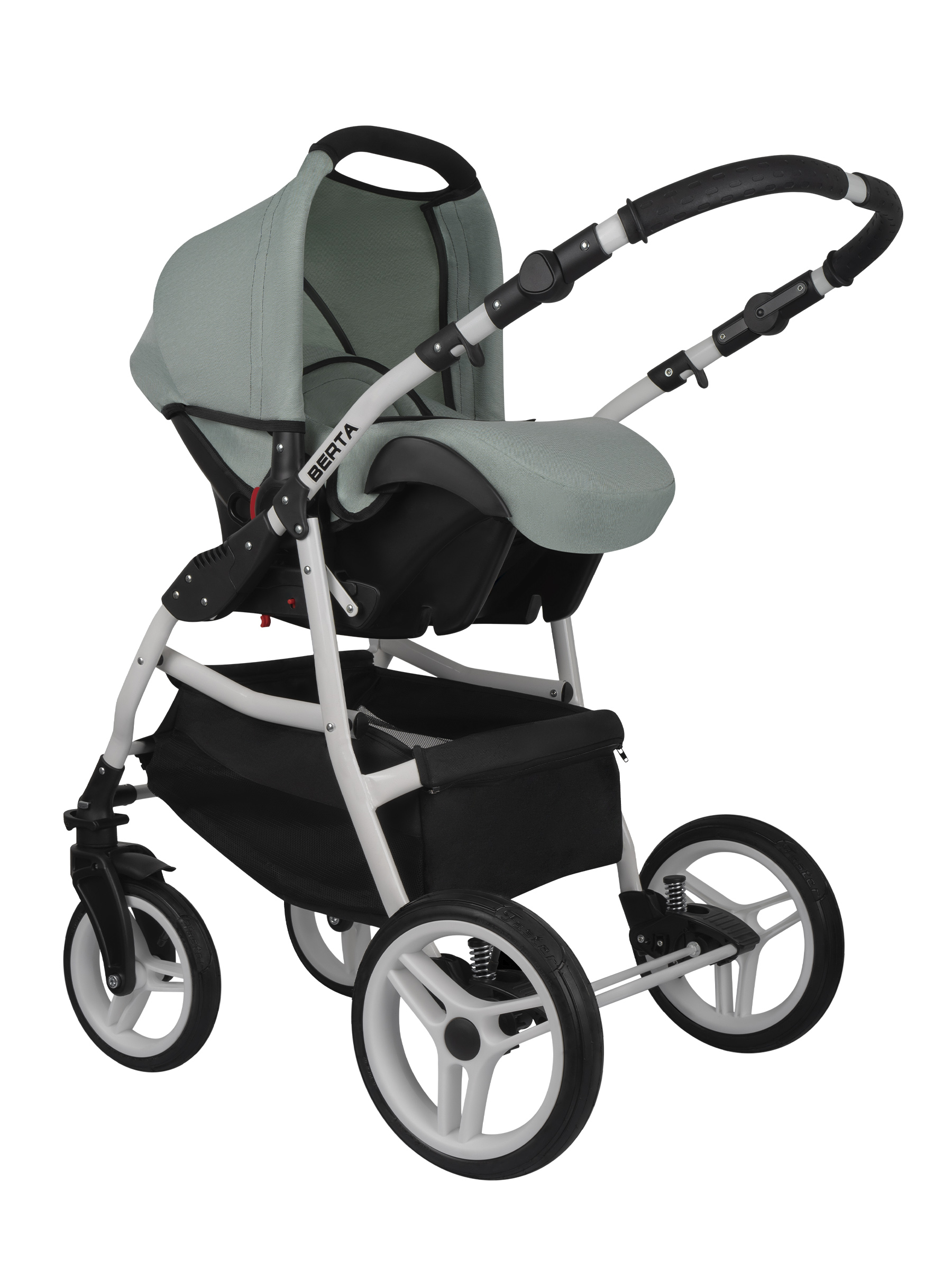 Коляска 3в1 alis Berta 08 светло-зеленый - фото 3